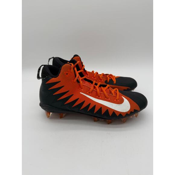 Nike Alpha Menace Pro Mid Football Cleats Orange/Black 866012-807 Sz. 11 - Picture 1 of 6